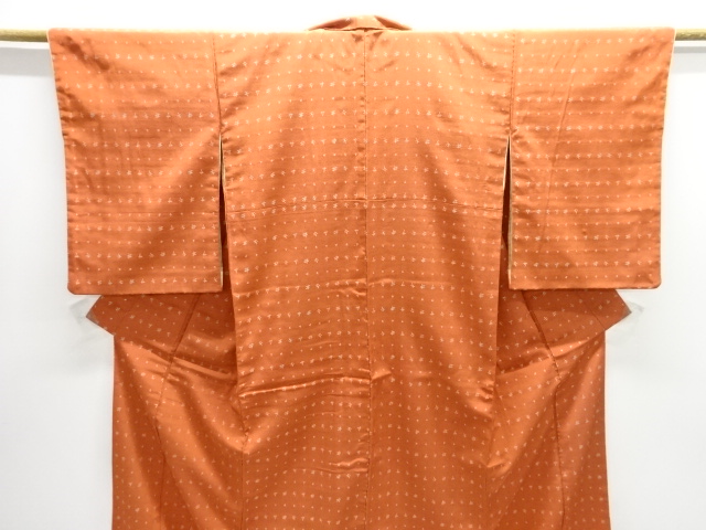  大正ロマン　文字模様織り出し着物